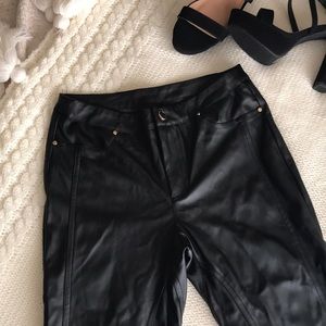 Black Pleather Pants